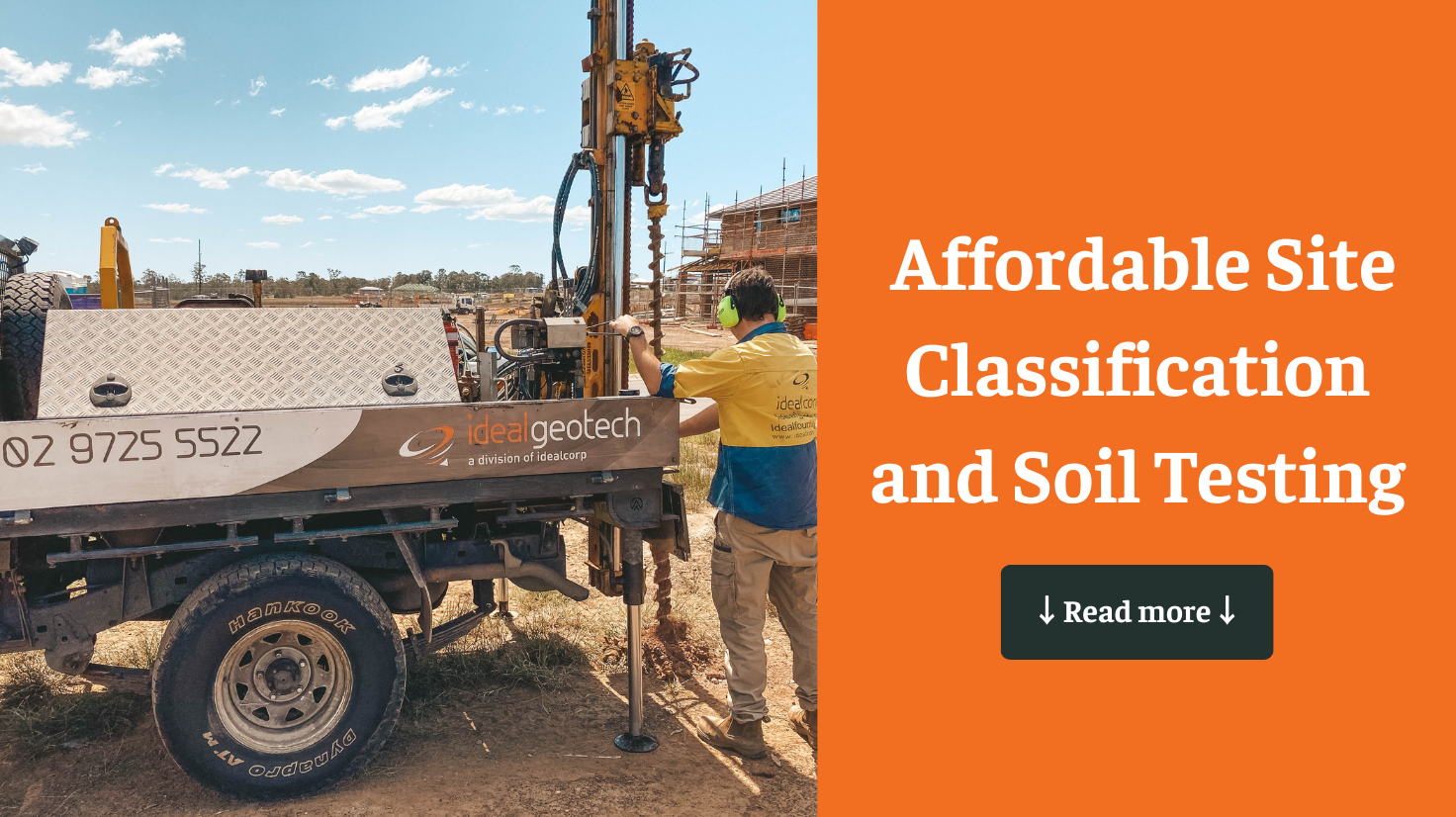 Affordable site classification and soil testing