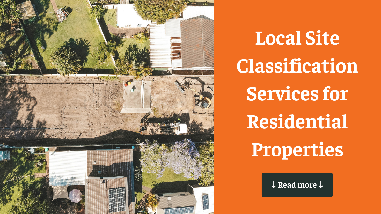 Local Site Classification Services for Residential Properties