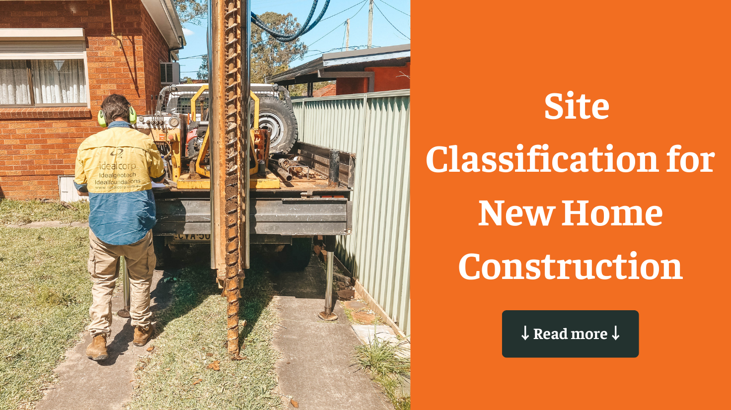 Site Classification for New Home Construction in Australia