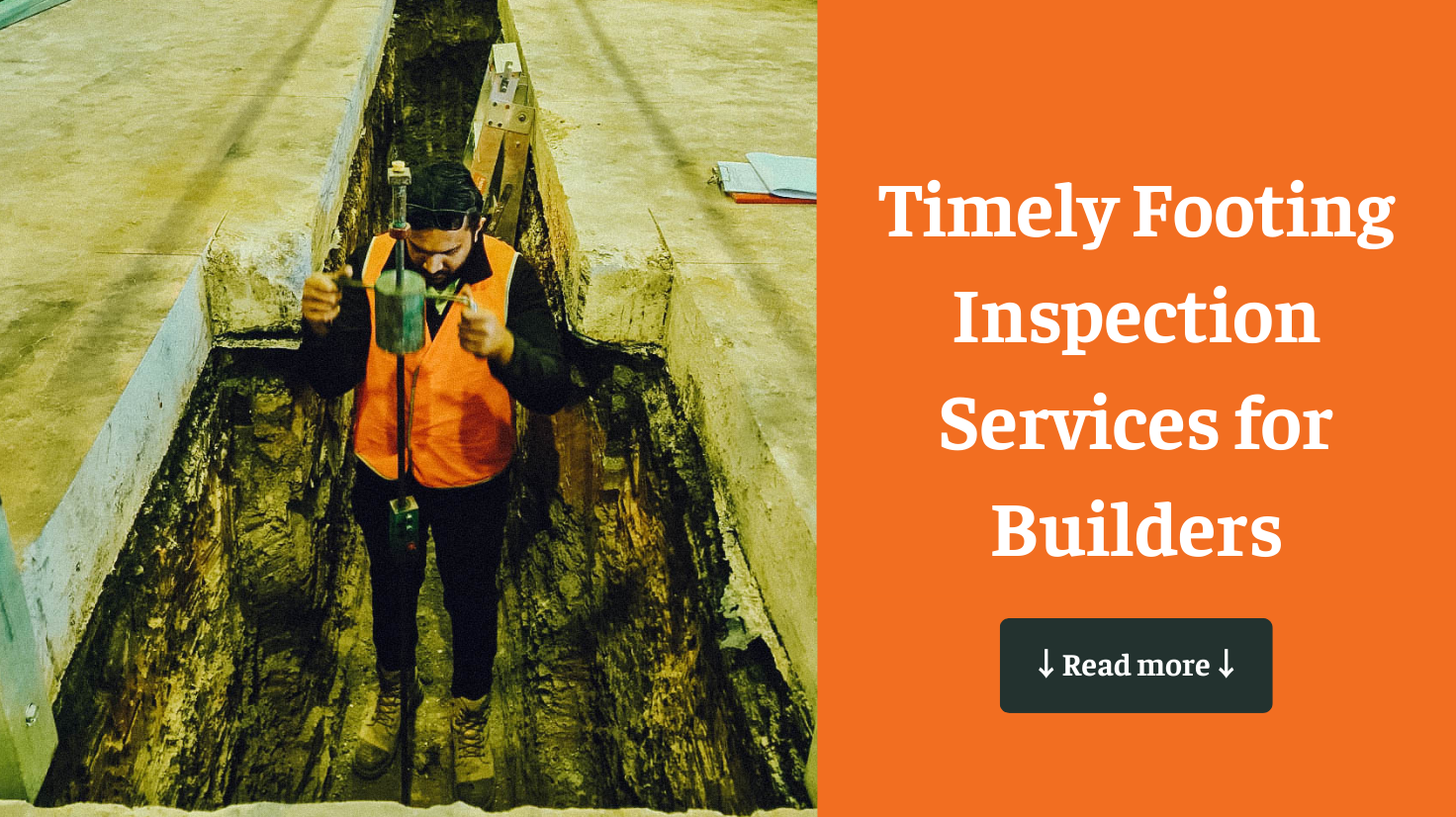 Timely footing inspection services for builders