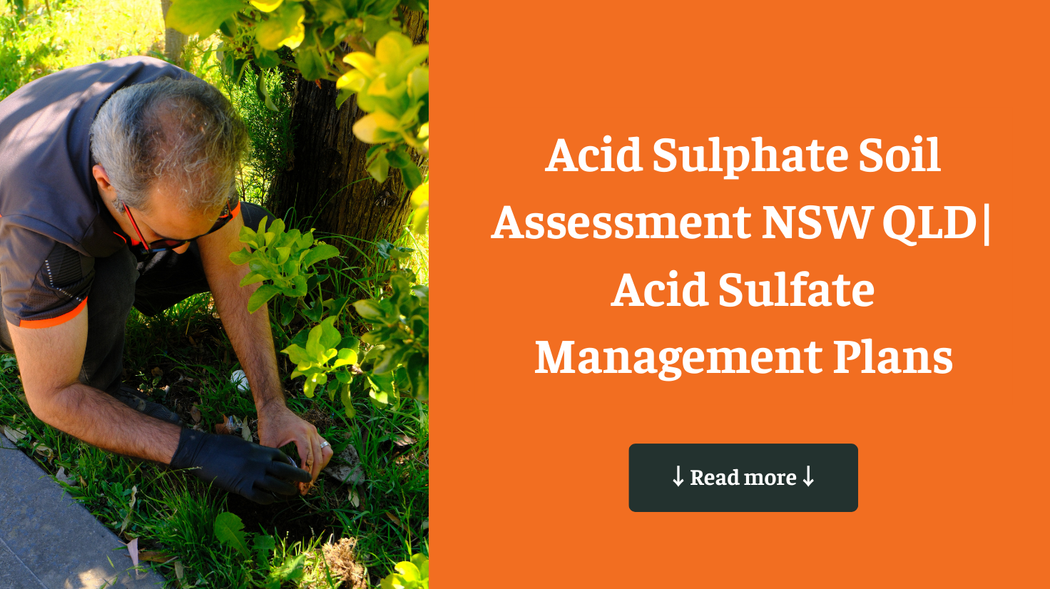 Acid sulfate management plan NSW QLD – Ideal Environmental consultants
