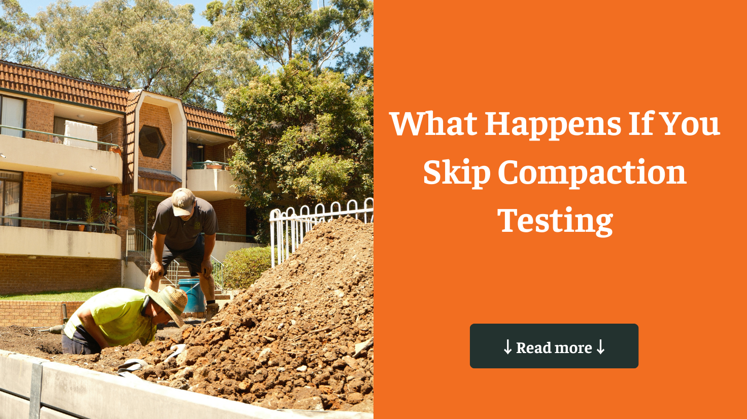 Skip compaction testing and you risk settlement, drainage issues and failed approvals. Understand the risks and why testing is essential for NSW earthworks.