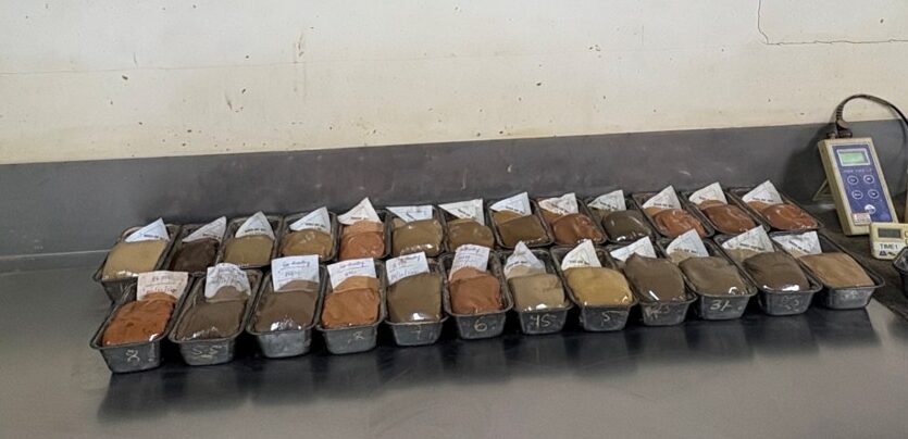 Soil testing laboratory performing geotechnical analysis for construction projects