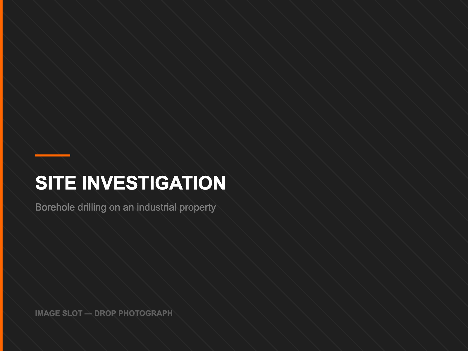 PLACEHOLDER — replace with: borehole drilling on an industrial property