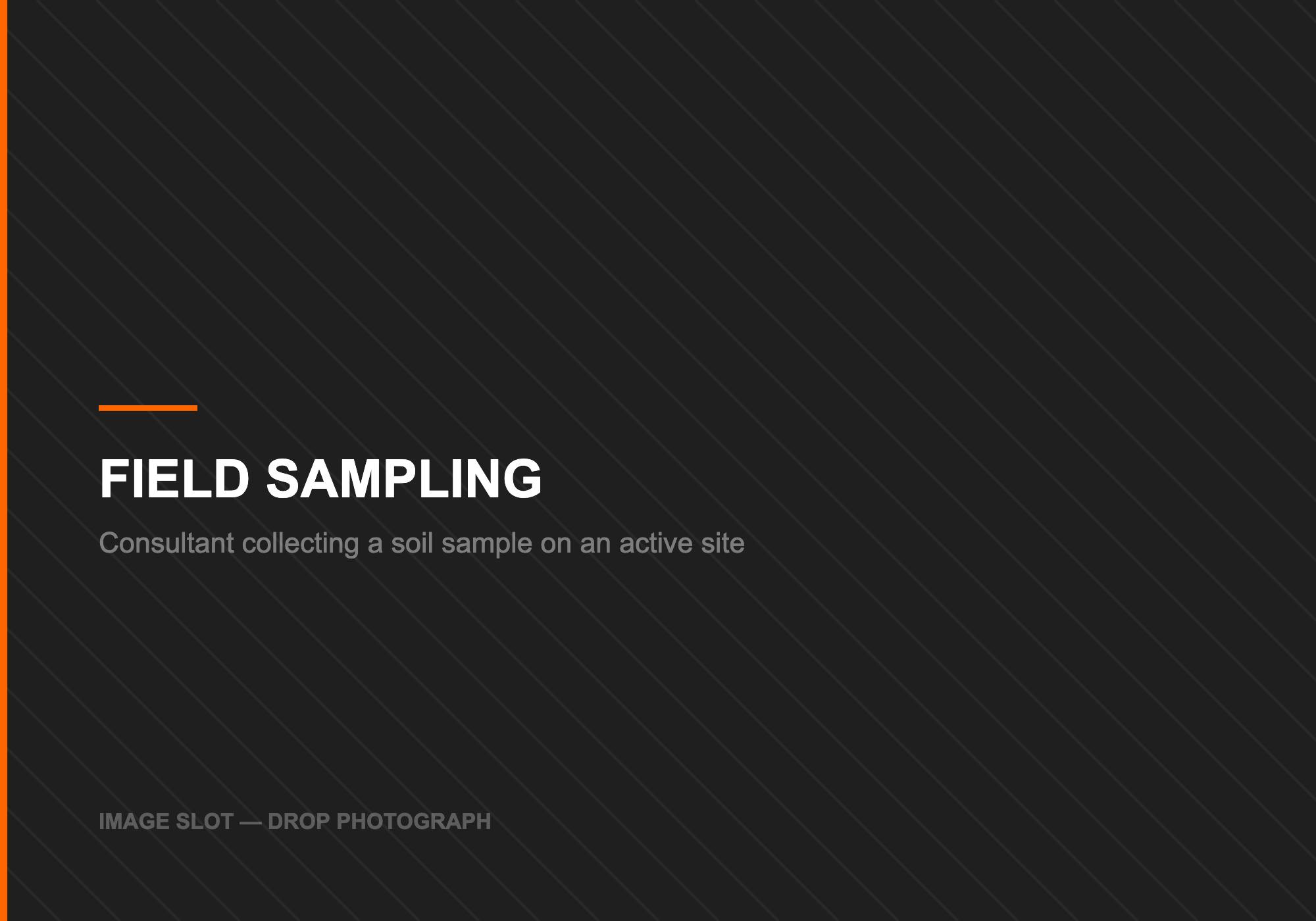 PLACEHOLDER — replace with: environmental consultant sampling soil on an active site
